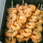 Grilled Garlic Cajun Shrimp Skewers